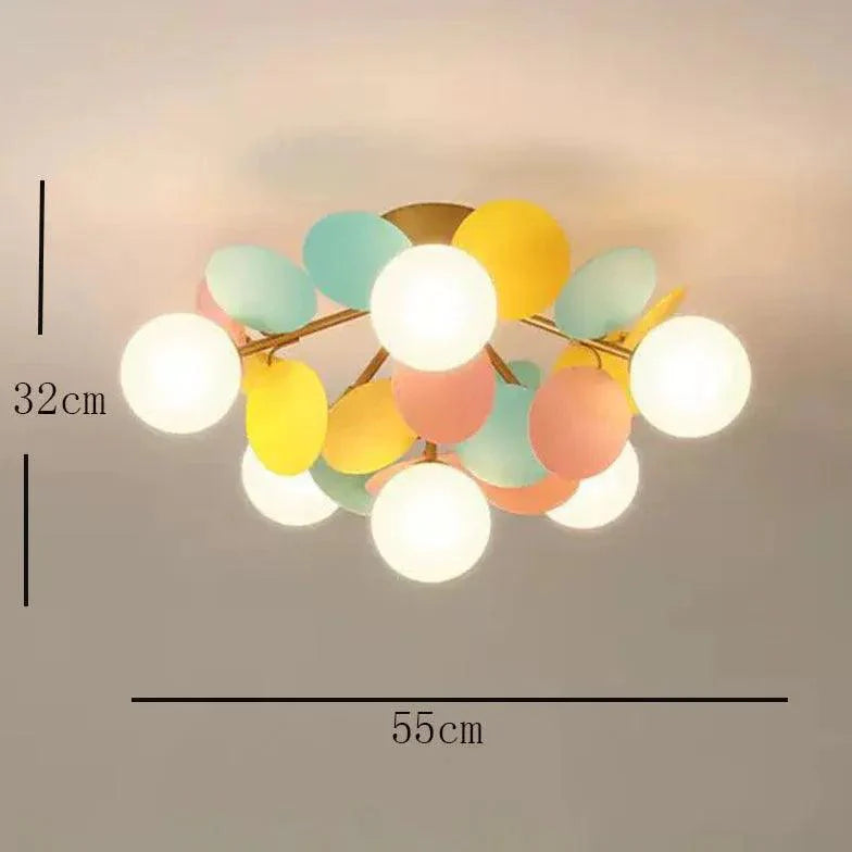 Macarons Bedroom Modern Flush Ceiling Lights Fixture - Rebooters