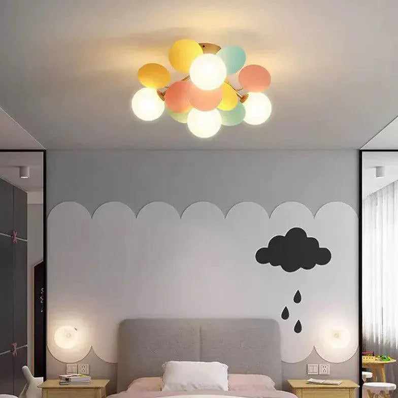 Macarons Bedroom Modern Flush Ceiling Lights for Home - Rebooters