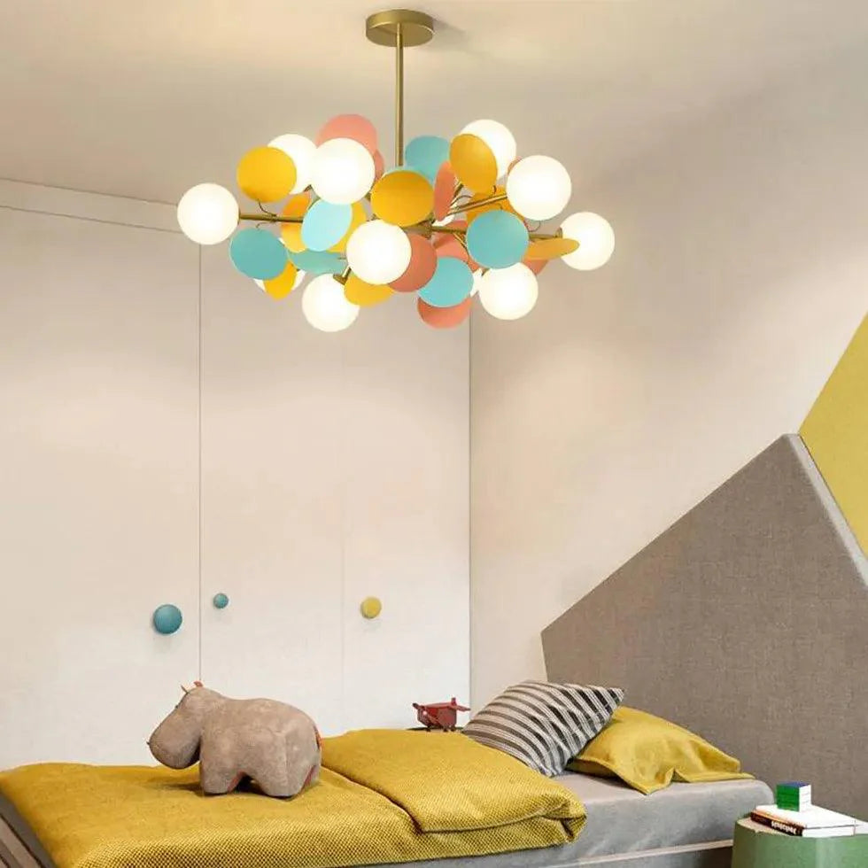 Colorful Flower Design Modern Chandelier for Elegant Spaces | Rebooters - Rebooters