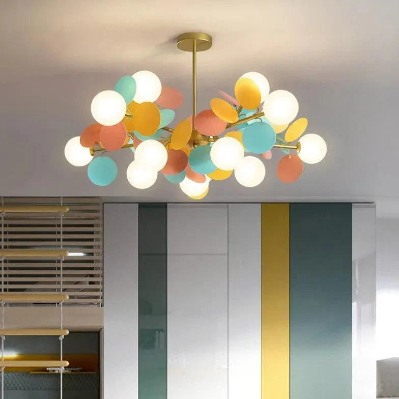 Colorful Flower Design Modern Chandelier for Elegant Spaces | Rebooters - Rebooters