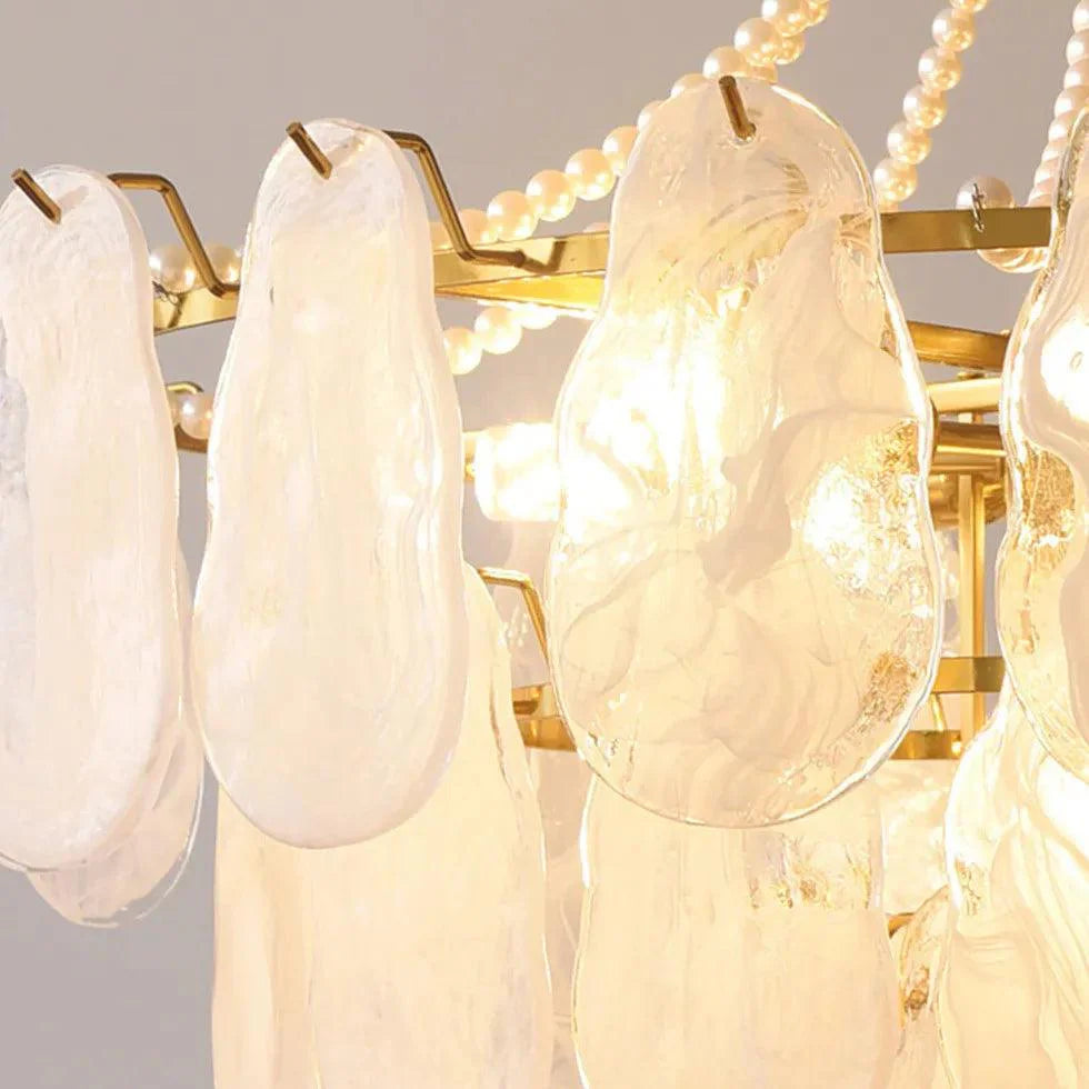 White Glass Elegant Vintage Multi-Light Chandelier Pendant | Rebooters - Rebooters