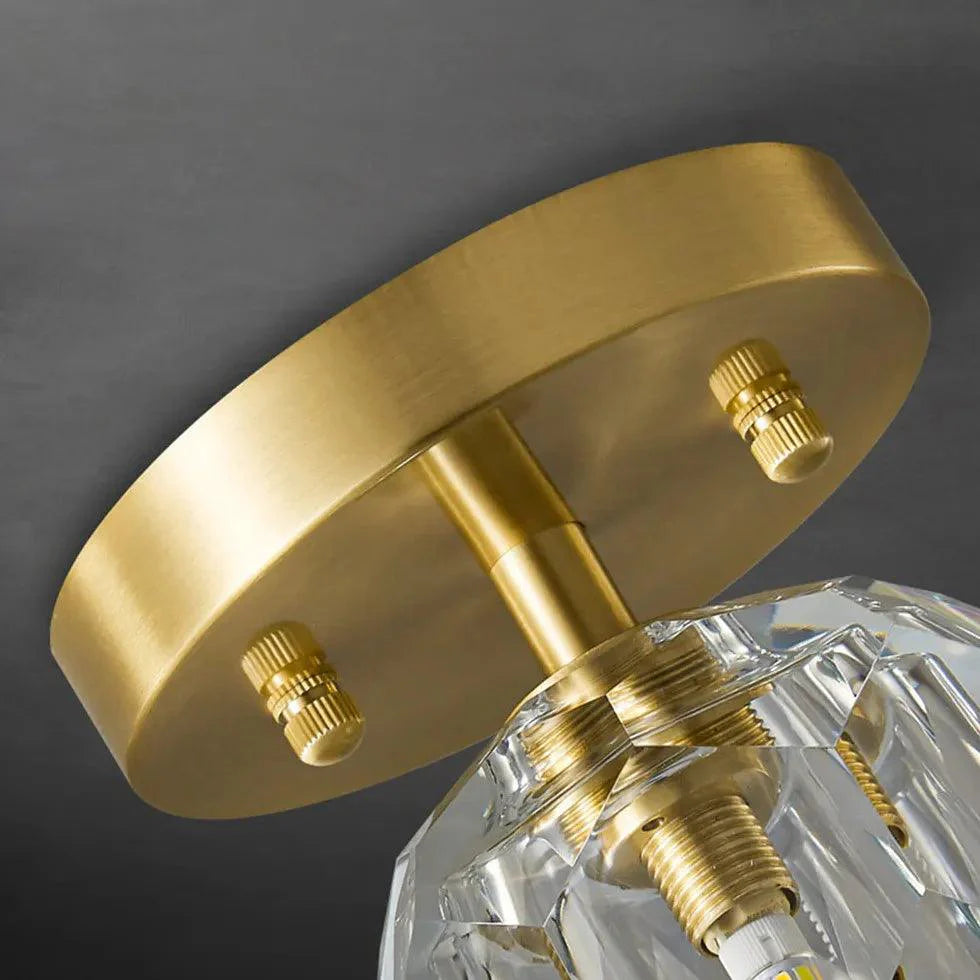 Gold LED Recessed Hallway Ceiling Light for Indoor Spaces - Rebooters