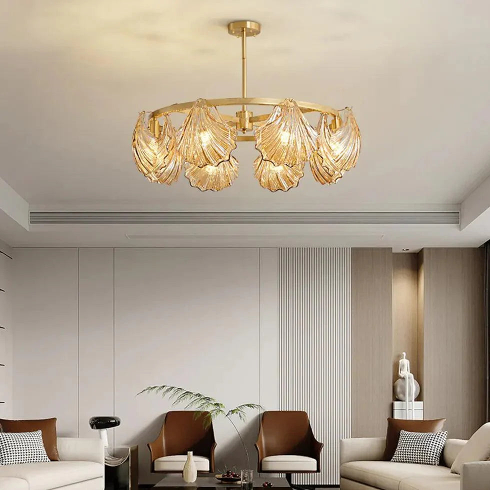 Luxurious Gold Glass for Living Room Pendant Light Fixture | Rebooters - Rebooters