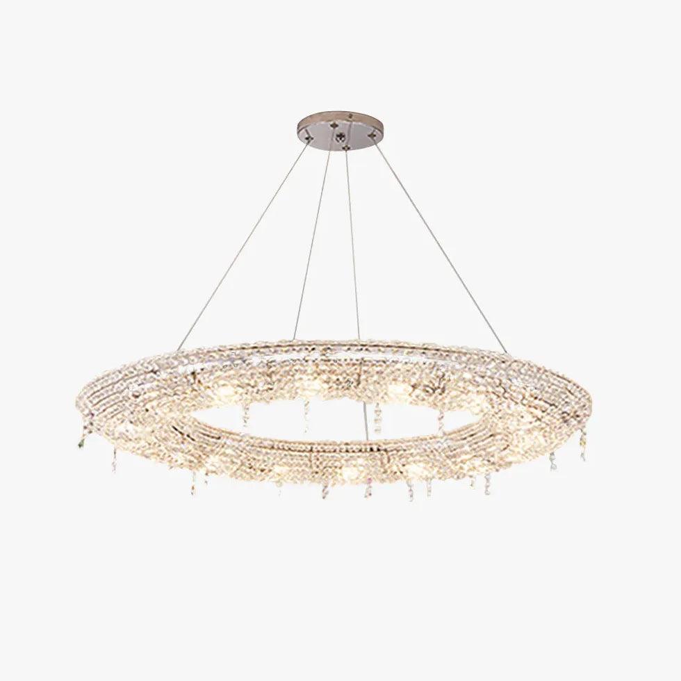 Circular Crystal Living Room Pendant Light Chandelier | Rebooters - Rebooters