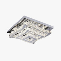Elegant Square Crystal Multi-Layer Luxury Ceiling Light - Rebooters