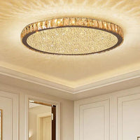 Disc Crystal Modern Luxury Ceiling Light for Home Decor - Rebooters