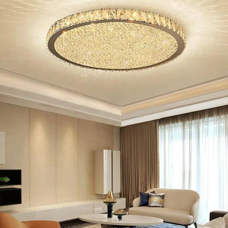 Disc Crystal Modern Luxury Ceiling Light for Home Decor - Rebooters