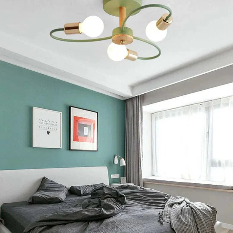 Multi-Head Metal Bedroom Ceiling Light Fixture Modern Design | Rebooters - Rebooters