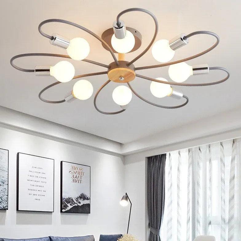 Multi-Head Metal Bedroom Ceiling Light Fixture Modern Design | Rebooters - Rebooters