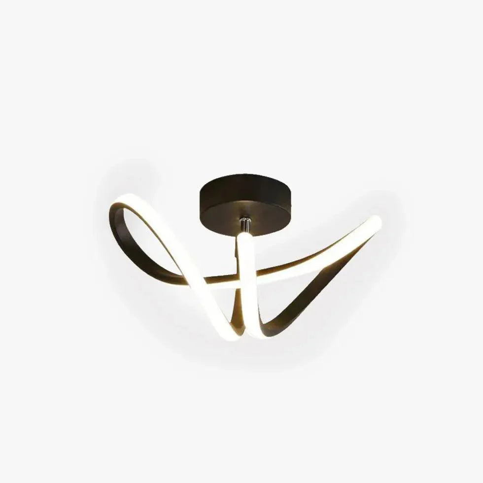 Irregular Two-Tone Ring Modern Ceiling Light for Home Decor - Rebooters