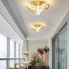 Irregular Two-Tone Ring Modern Ceiling Light for Bedrooms - Rebooters