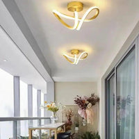Irregular Two-Tone Ring Modern Ceiling Light for Home - Rebooters