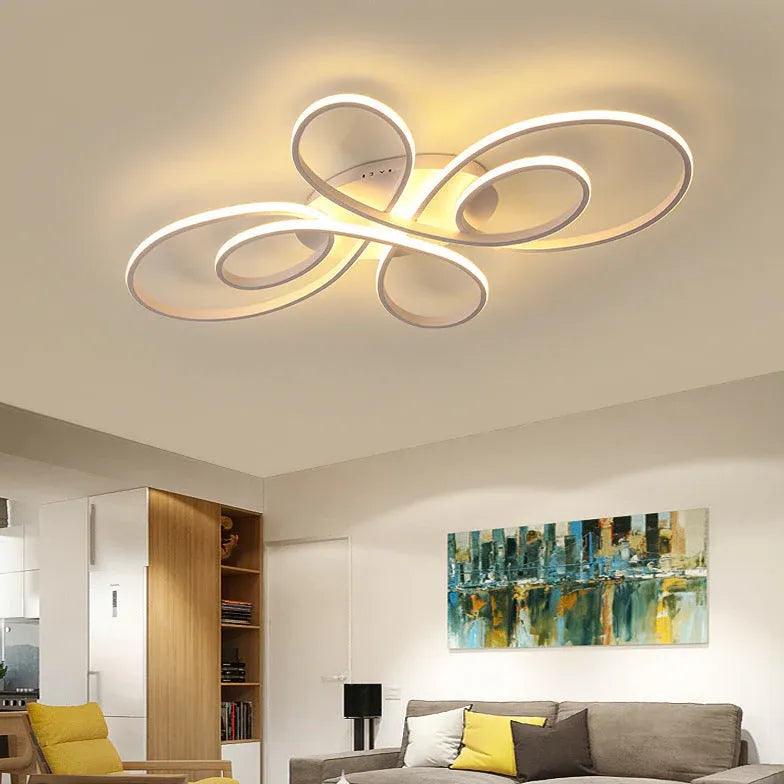 Geometric Living Room LED Flush Ceiling Lights Fixture - Rebooters