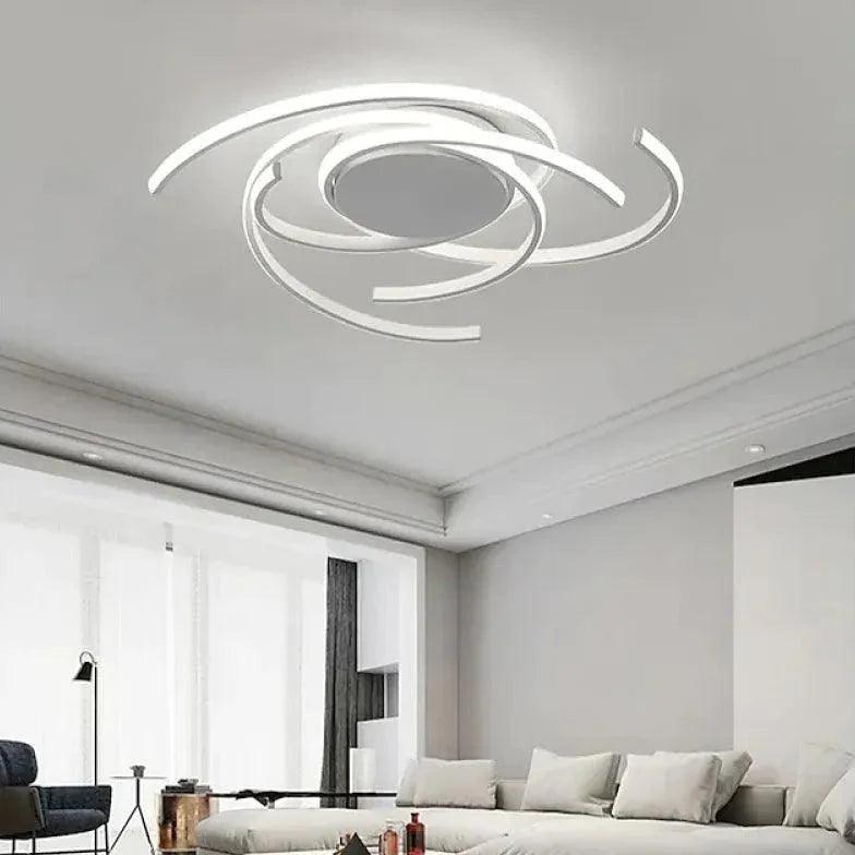Half-Ring Design for Bedroom Ceiling Light Fixture Modern - Rebooters