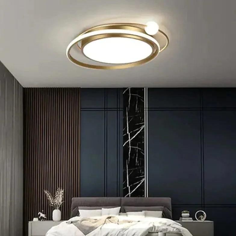 Two-Tone Disc Modern Minimalist Ceiling Light Fixture - Rebooters