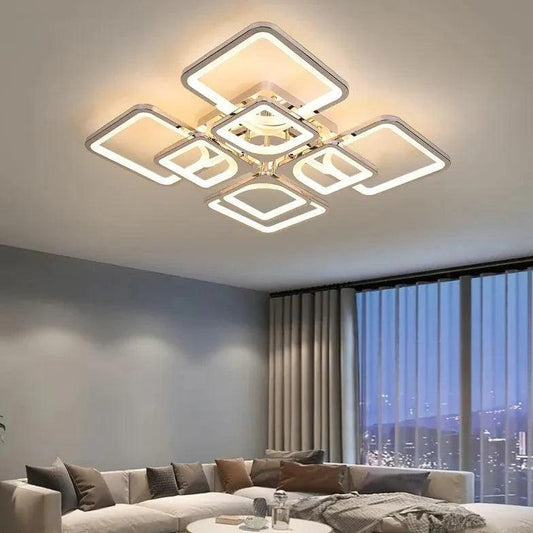 Multi-Square Frame Modern Pendant Light for Stylish Interiors - Rebooters