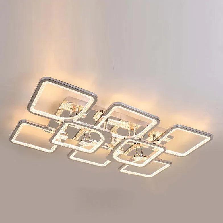 Multi-Square Frame Modern Pendant Light for Stylish Interiors - Rebooters