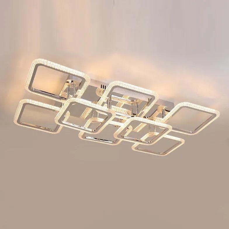 Multi-Square Frame Modern Pendant Light for Stylish Interiors - Rebooters