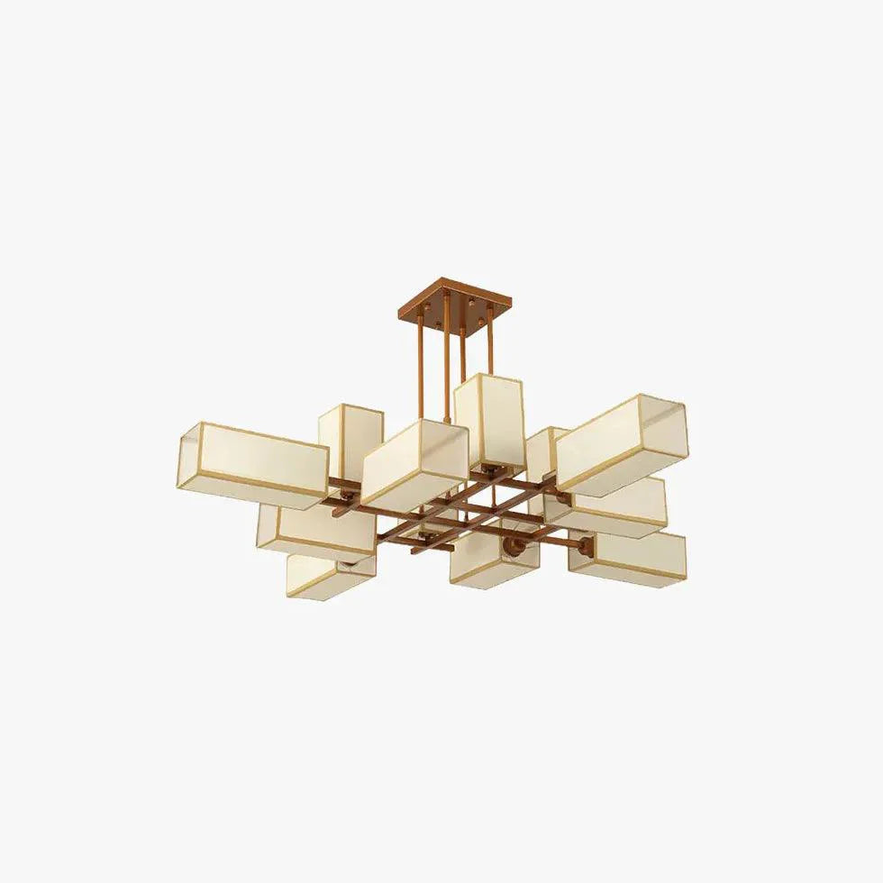 Multiple Rectangular Modern Living Room Pendant Lights Chandelier | Rebooters - Rebooters