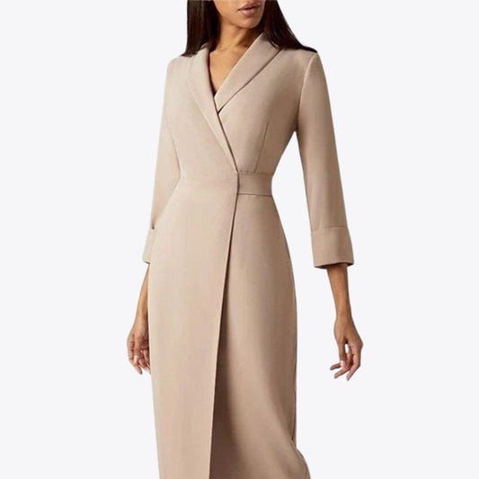 Womens Lapel Dress for Timeless Elegance and Style - Rebooters -Women's Dresses