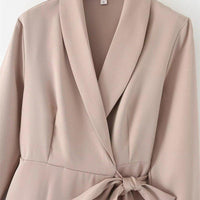Womens Lapel Dress for Timeless Elegance and Style - Rebooters -Women's Dresses