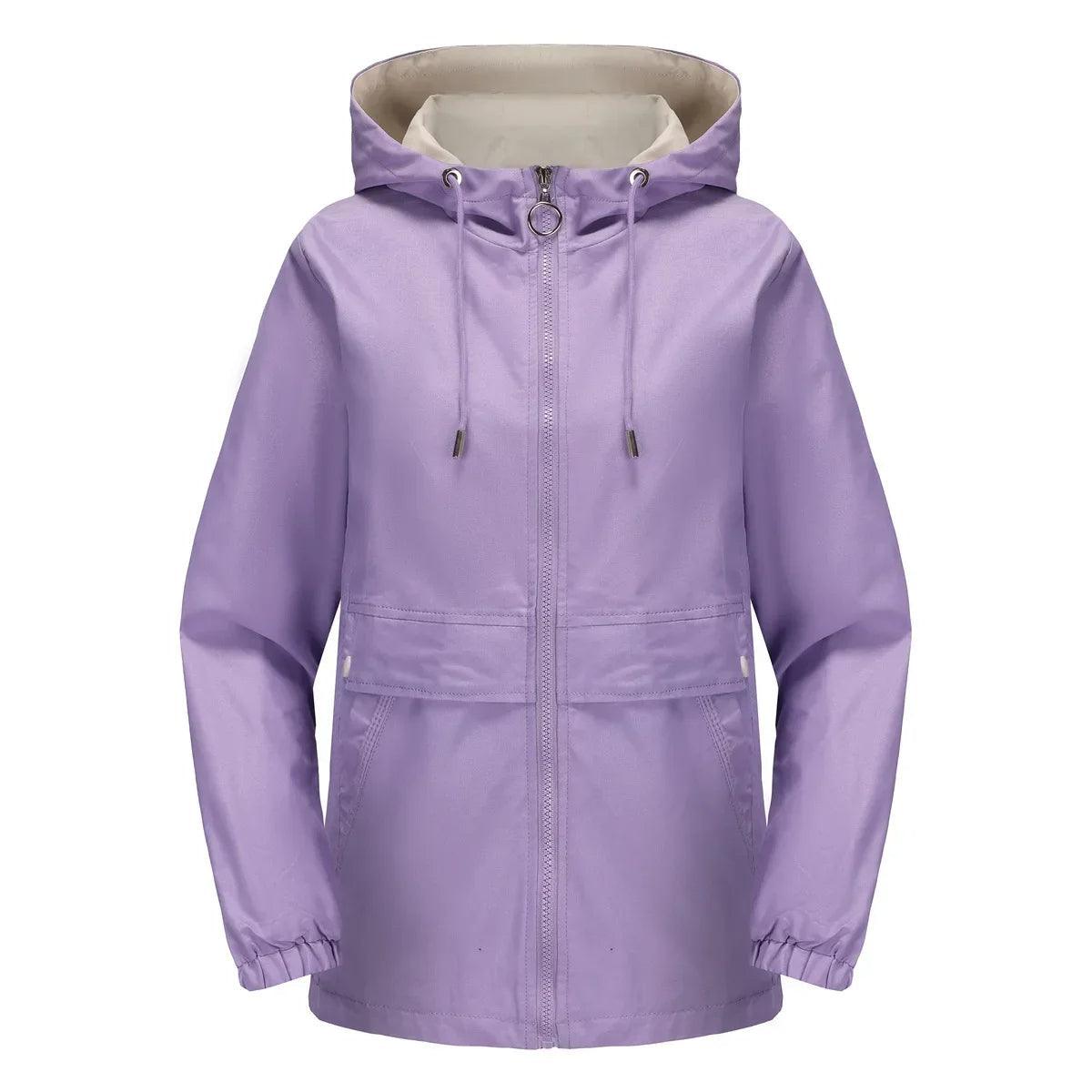 Chic and Cozy Women's Lightweight Hooded Jacket for All Seasons - Rebooters