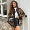 Womens Stylish Leopard Print Teddy Coat for Ultimate Warmth - Rebooters