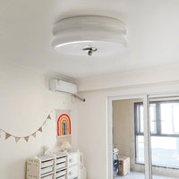 White Round Vintage Porch Ceiling Light Fixture for Elegance - Rebooters