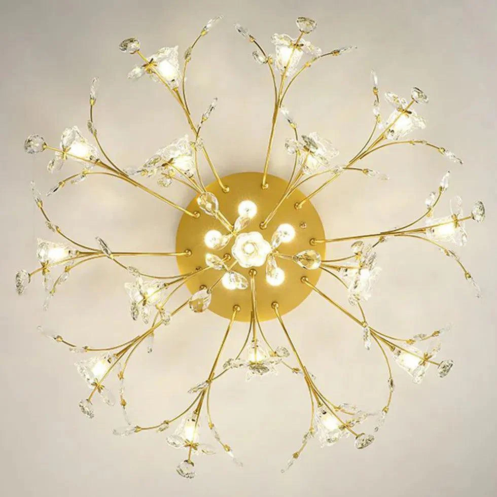 Crystal Flower Modern Luxurious Ceiling Light for Home | Rebooters - Rebooters