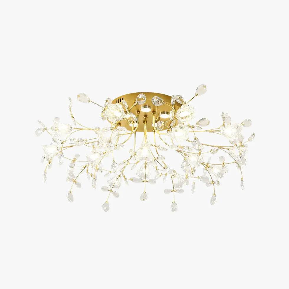 Crystal Flower Modern Luxurious Ceiling Light for Home | Rebooters - Rebooters