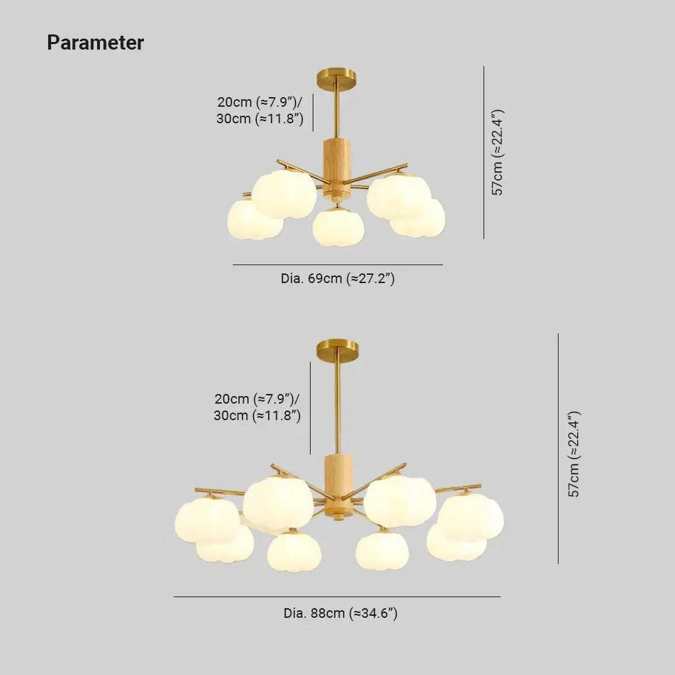 Cloud-Shaped Shade Wooden Living Room Pendant Light Fixture | Rebooters - Rebooters