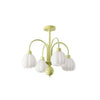 Radial White Flower Modern Bedroom Ceiling Light Fixture - Rebooters