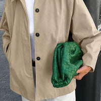 Womens Trendy Oversized Button-Up Jacket for Casual Style - Rebooters