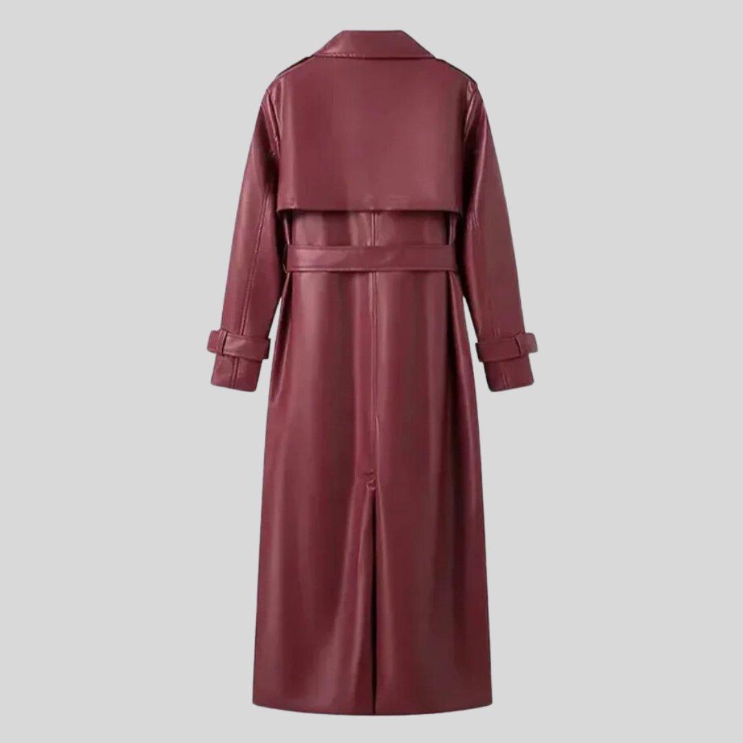 Womens Chic Long Belted Trench Coat for Effortless Style - Rebooters