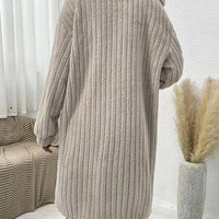 Womens Chic Longline Button-Up Coat for Elegant Style - Rebooters