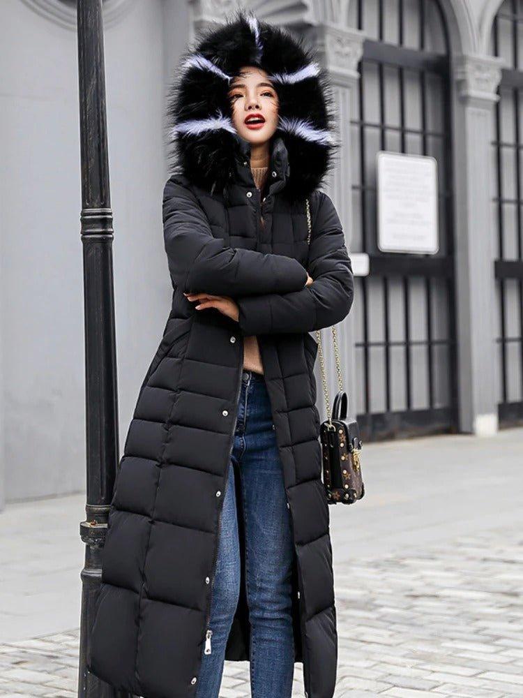 Womens Cozy and Chic Long Puffer Jacket for Winter Style - Rebooters