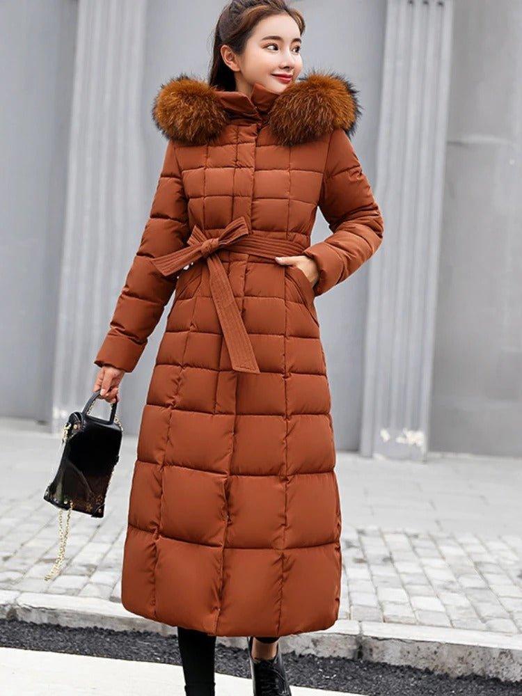 Womens Cozy and Chic Long Puffer Jacket for Winter Style - Rebooters