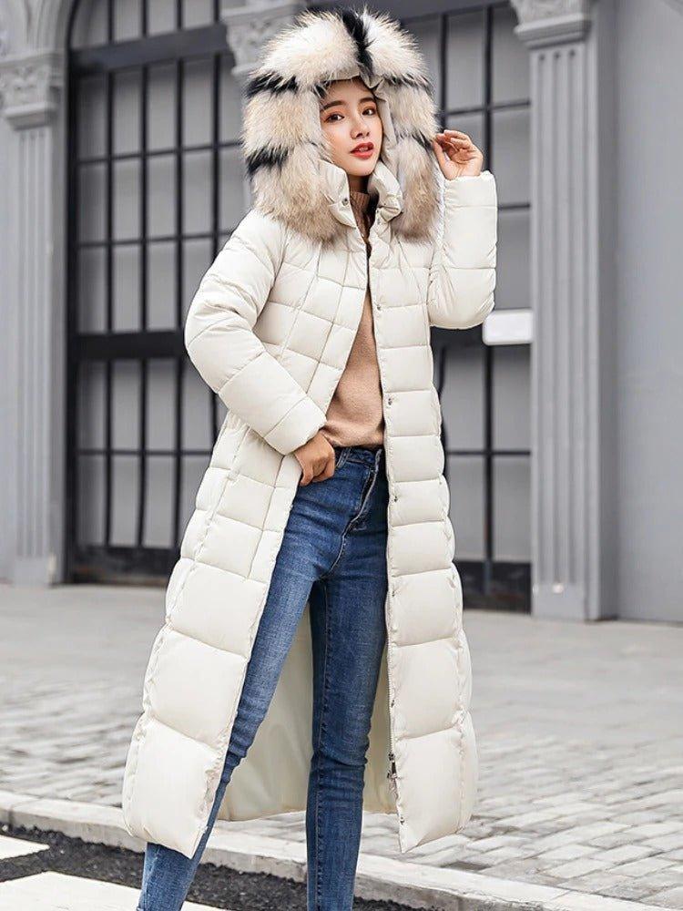 Womens Cozy and Chic Long Puffer Jacket for Winter Style - Rebooters