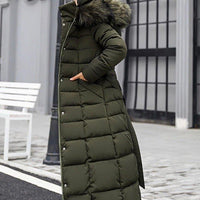 Womens Cozy and Chic Long Puffer Jacket for Winter Style - Rebooters