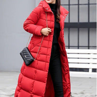 Womens Cozy and Chic Long Puffer Jacket for Winter Style - Rebooters