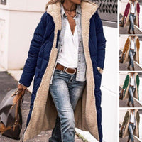 Womens Versatile Long Reversible Puffer Jacket For Winter - Rebooters