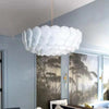 White Scales Disc Design Modern Pendant Light Fixture | Rebooters - Rebooters