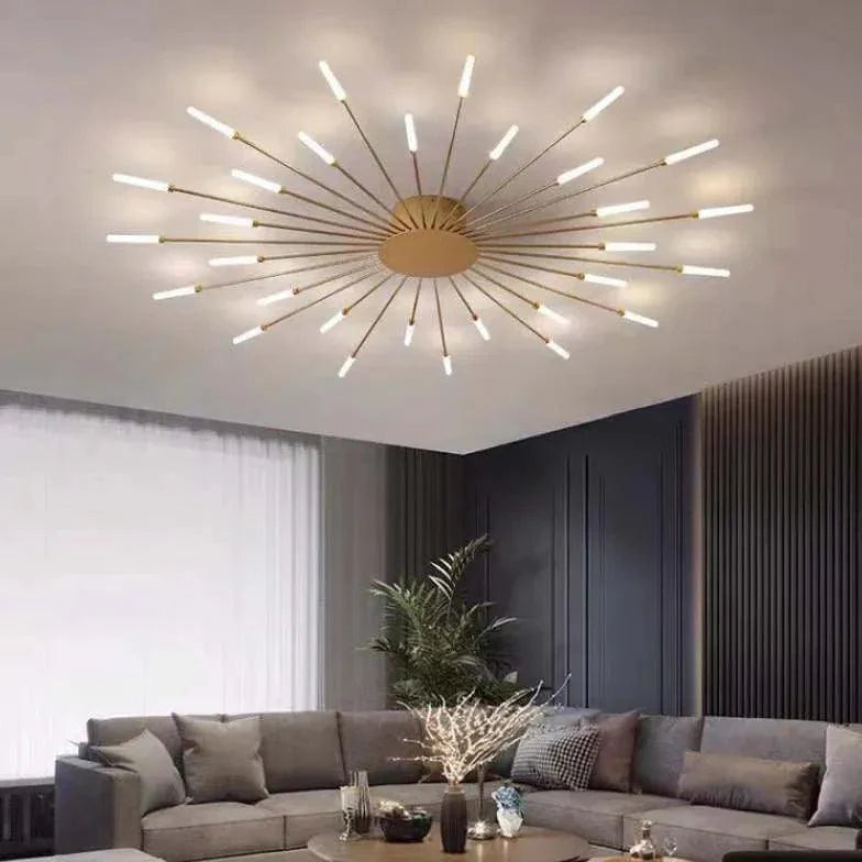 Firework Modern LED Flush Mount Ceiling Light for Home - Rebooters