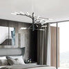 Extended Branch Structure Black Modern LED Chandelier for Living Room | Rebooters - Rebooters