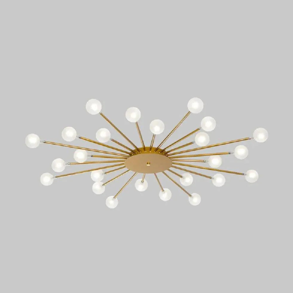 Starburst Design for Living Room Glass Pendant Light Fixture - Rebooters