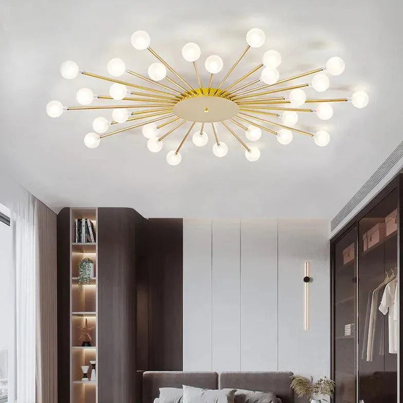 Starburst Design for Living Room Glass Pendant Light Fixture | Rebooters - Rebooters