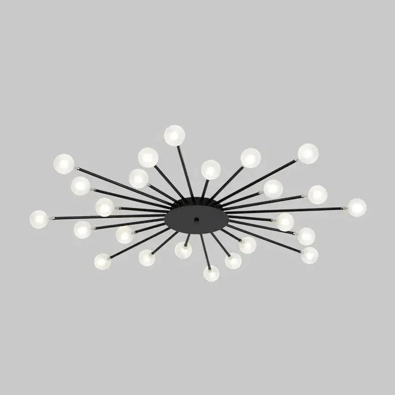 Starburst Design for Living Room Glass Pendant Light Fixture - Rebooters