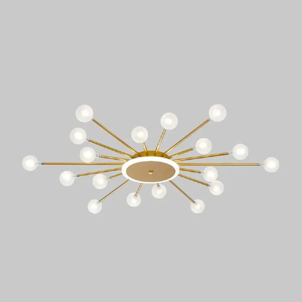 Starburst Design for Living Room Glass Pendant Light Fixture | Rebooters - Rebooters