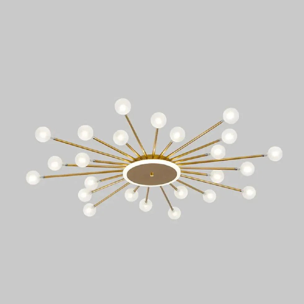 Starburst Design for Living Room Glass Pendant Light Fixture - Rebooters