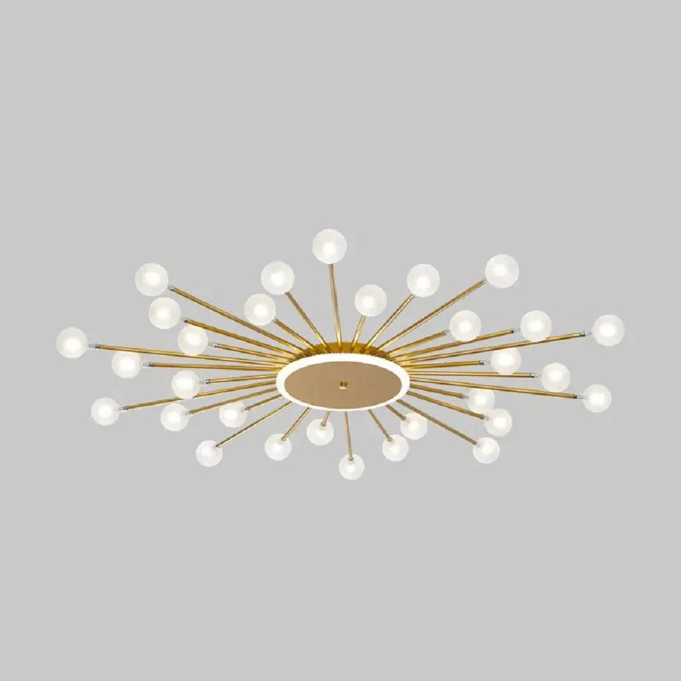 Starburst Design for Living Room Glass Pendant Light Fixture - Rebooters